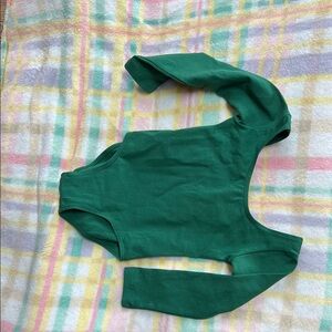 Emerald Green Long Sleeve Bodysuit